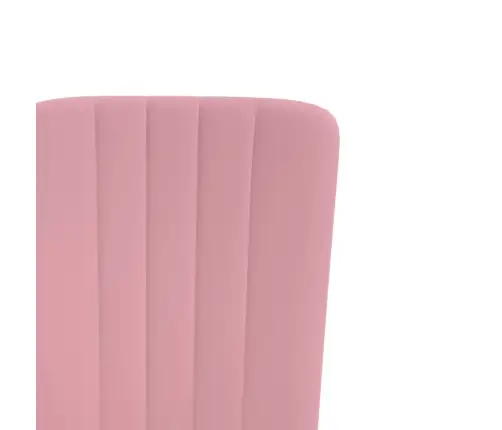 Virtuves Krēsli, 4 Gab., Rozā Samts Vidaxl