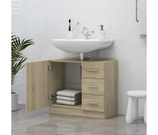 Valamukapp, Sonoma Tamm, 63 X 30 X 54 Cm Tehispuit Valamukapp, Sonoma Tamm, 63 X 30 X 54 Cm Tehispuit
