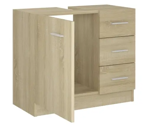 Valamukapp, Sonoma Tamm, 63 X 30 X 54 Cm Tehispuit Valamukapp, Sonoma Tamm, 63 X 30 X 54 Cm Tehispuit