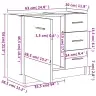 Valamukapp, Sonoma Tamm, 63 X 30 X 54 Cm Tehispuit Valamukapp, Sonoma Tamm, 63 X 30 X 54 Cm Tehispuit