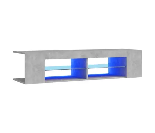 Telerialus Led-Tuledega, Betoonhall, 135X39X30 Cm