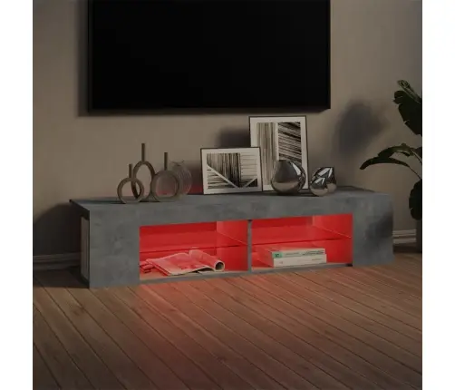 Telerialus Led-Tuledega, Betoonhall, 135X39X30 Cm