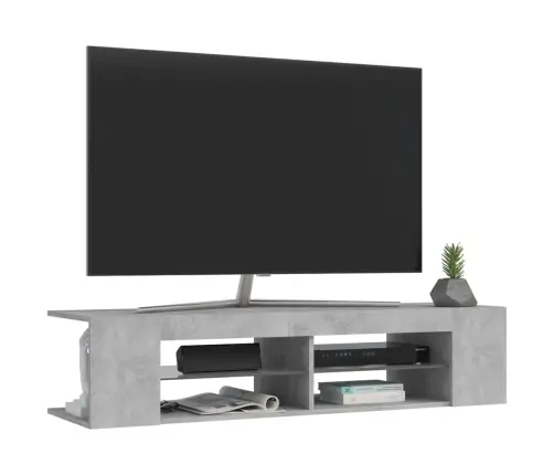 Telerialus Led-Tuledega, Betoonhall, 135X39X30 Cm