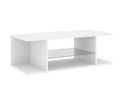 Televizoriaus Spintelė Su Led Apšvietimu, Balta, 90X39X30Cm