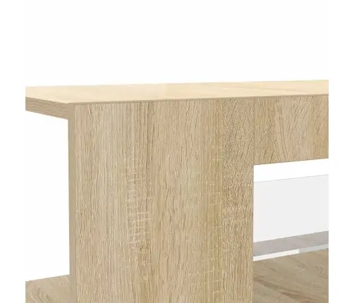 Tv Galdiņš Ar Led Lampiņām, 90X39X30 Cm, Ozolkoka Vidaxl