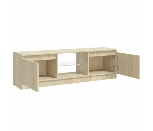 Tv Spintelė Su Led Apšvietimu, Ąžuolo Spalvos, 120X30X36Cm