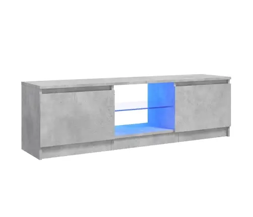 Tv Skapītis Ar Led Lampiņām, 120X30X36 Cm, Betona Pelēks Vidaxl