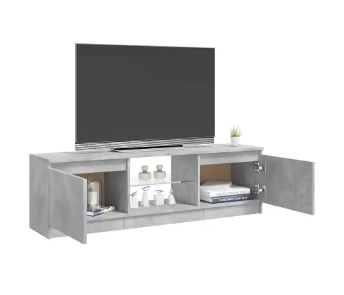 Tv Skapītis Ar Led Lampiņām, 120X30X36 Cm, Betona Pelēks Vidaxl
