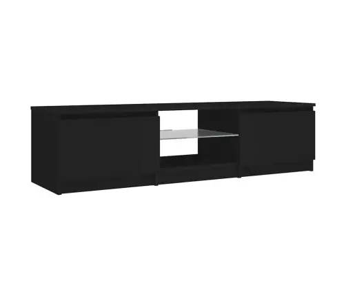 Televizoriaus Spintelė Su Led Apšvietimu, Juoda, 140X40X36Cm