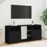Tv Galdiņš Ar Led Lampiņām, Melns, 120X30X50 Cm Vidaxl