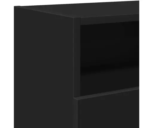 Tv Galdiņš Ar Led Lampiņām, Melns, 120X30X50 Cm Vidaxl