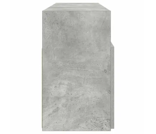 Televizoriaus Spintelė Su Led, Betono Pilka, 120X30X50Cm