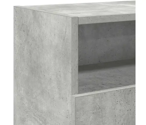 Televizoriaus Spintelė Su Led, Betono Pilka, 120X30X50Cm