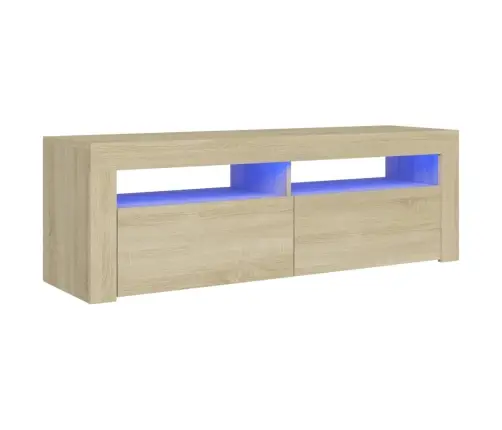 Televizoriaus Spintelė Su Led Apšvietimu, Ąžuolo, 120X35X40Cm