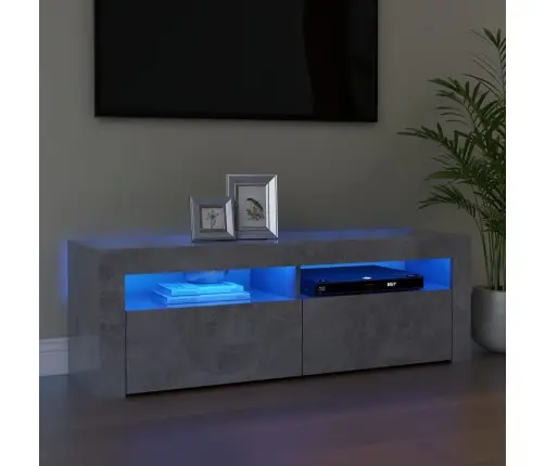 Telerialus Led-Tuledega, Betoonhall, 120 X 35 X 40 Cm