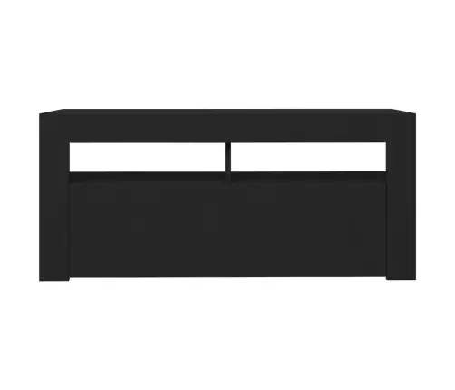 Tv Galdiņš Ar Led Lampiņām, 90X35X40 Cm, Melns Vidaxl