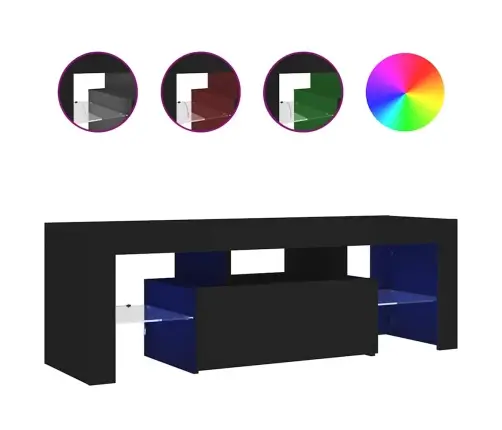 Telerialus Led-Tuledega, Must, 120 X 35 X 40 Cm