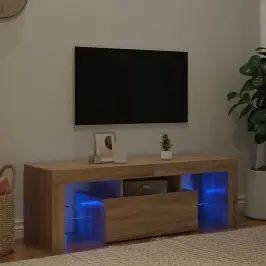 Televizoriaus Spintelė Su Led Apšvietimu, Ąžuolo, 120X35X40Cm