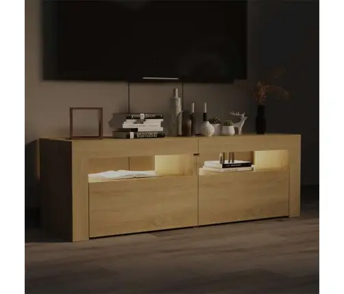 Tv Spintelė Su Led, Sonoma Ąžuolo, 120X35X40 Cm Tv Spintelė Su Led, Sonoma Ąžuolo, 120X35X40 Cm