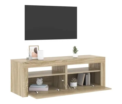 Tv Spintelė Su Led, Sonoma Ąžuolo, 120X35X40 Cm Tv Spintelė Su Led, Sonoma Ąžuolo, 120X35X40 Cm