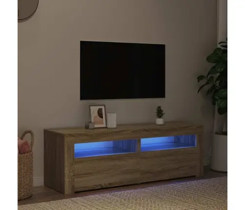 Tv Spintelė Su Led, Sonoma Ąžuolo, 120X35X40 Cm Tv Spintelė Su Led, Sonoma Ąžuolo, 120X35X40 Cm