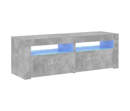 Tv Galdiņš Ar Led Lampiņām, 120X35X40 Cm, Betona Pelēks Vidaxl