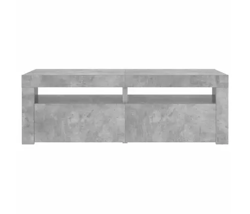 Tv Galdiņš Ar Led Lampiņām, 120X35X40 Cm, Betona Pelēks Vidaxl