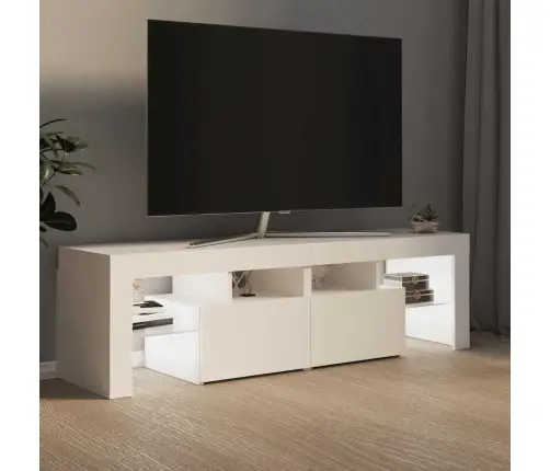 Tv Galdiņš Ar Led Lampiņām, 140X36,5X40 Cm, Balts Vidaxl Tv Galdiņš Ar Led Lampiņām, 140X36,5X40 Cm, Balts Vidaxl
