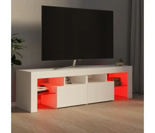 Tv Galdiņš Ar Led Lampiņām, 140X36,5X40 Cm, Balts Vidaxl Tv Galdiņš Ar Led Lampiņām, 140X36,5X40 Cm, Balts Vidaxl