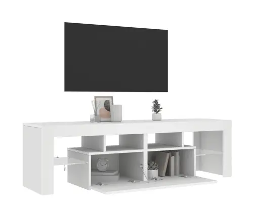 Tv Galdiņš Ar Led Lampiņām, 140X36,5X40 Cm, Balts Vidaxl Tv Galdiņš Ar Led Lampiņām, 140X36,5X40 Cm, Balts Vidaxl