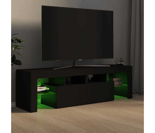Tv Galdiņš Ar Led Lampiņām, 140X36,5X40 Cm, Melns Vidaxl