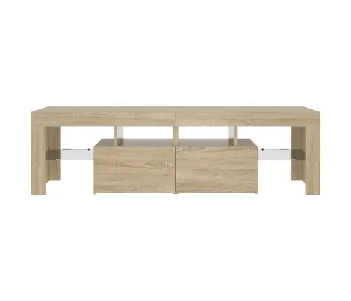 Tv Skapītis Ar Led Lampiņām, 140X36,5X40 Cm, Ozolkoka Krāsā Vidaxl