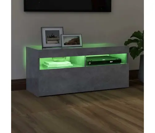 Telerialus Led-Tuledega, Betoonhall, 90 X 35 X 40 Cm