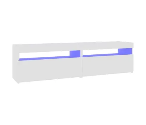 Telerialus Led-Tuledega 2 Tk, Kõrgläikega Valge, 75X35X40 Cm Telerialus Led-Tuledega 2 Tk, Kõrgläikega Valge, 75X35X40 Cm