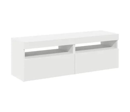 Tv Galdiņi Ar Led Lampiņām, 2 Gab., 60X35X40 Cm, Balti Vidaxl