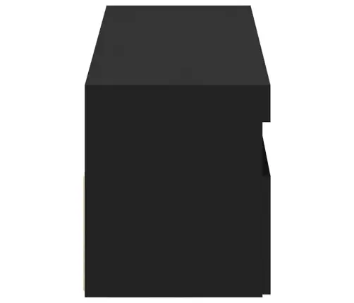 Tv Galdiņi Ar Led Lampiņām, 2 Gab., 60X35X40 Cm, Melni Vidaxl