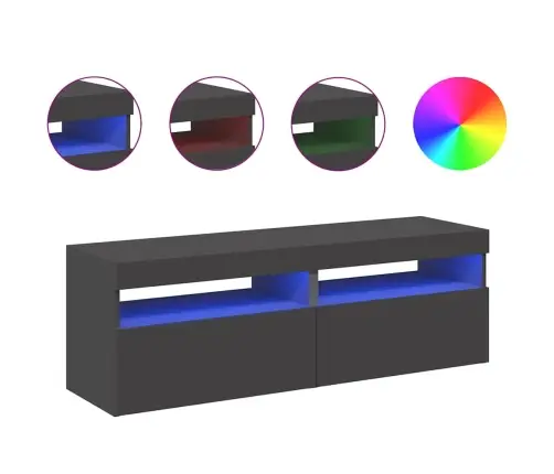 Telerialused Led-Tuledega, 2 Tk, Hall, 60 X 35 X 40 Cm