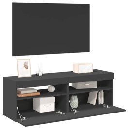Telerialused Led-Tuledega, 2 Tk, Hall, 60 X 35 X 40 Cm
