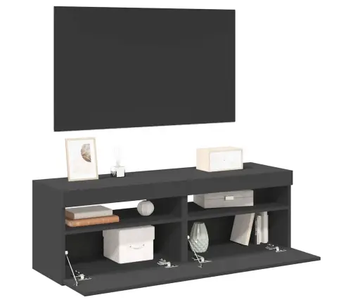 Telerialused Led-Tuledega, 2 Tk, Hall, 60 X 35 X 40 Cm