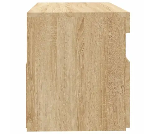 Tv Galdiņš Ar Led Lampiņām, Ozolkoka Krāsā, 60X35X40 Cm Vidaxl