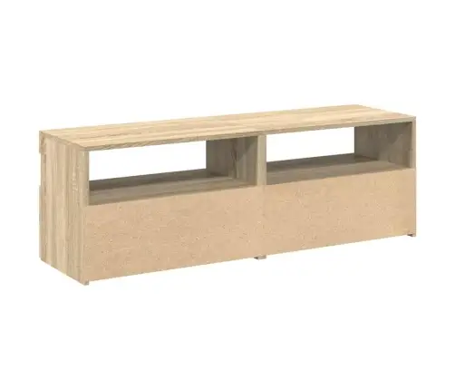 Tv Spintelės Su Led Apšvietimu, 2Vnt., Ąžuolo, 60X35X40Cm