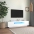 Tv Galdiņš Ar Led Apgaismojumu, 160X35X40 Cm, Balts Vidaxl