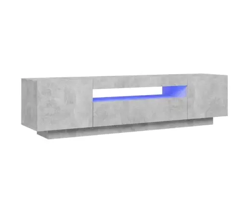 Televizoriaus Spintelė Su Led Apšvietimu, Pilka, 160X35X40Cm