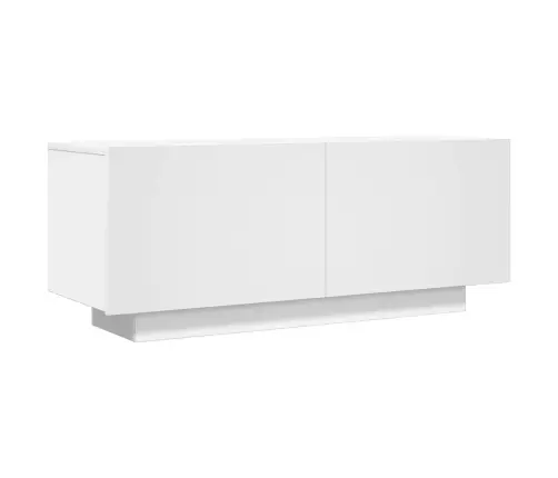 Televizoriaus Spintelė, Baltos Spalvos, 100X35X40cm Mediena