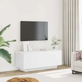Tv Skapītis, Balts, 100X35X40 Cm, Inženierijas Koks Vidaxl