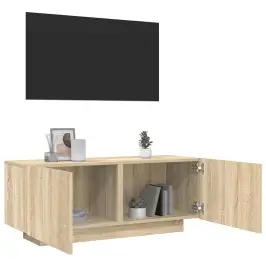 Televizoriaus Spintelė, Ąžuolo, 100X35X40cm Apdirbta Mediena