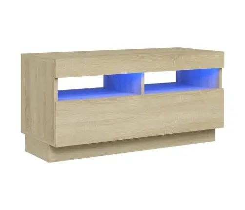 Tv Skapītis Ar Led Lampiņām, 80X35X40 Cm, Ozolkoka Krāsā Vidaxl Tv Skapītis Ar Led Lampiņām, 80X35X40 Cm, Ozolkoka Krāsā Vidaxl