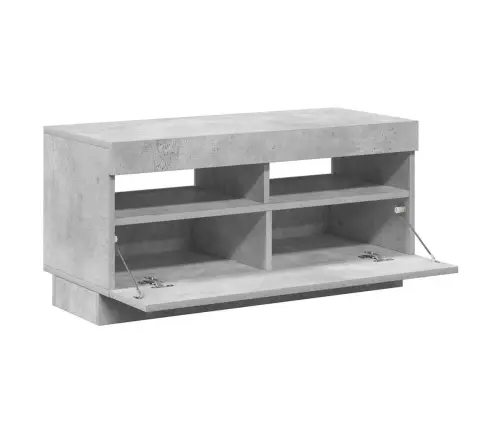 Tv Skapītis Ar Led Lampiņām, 80X35X40 Cm, Betona Pelēks Vidaxl