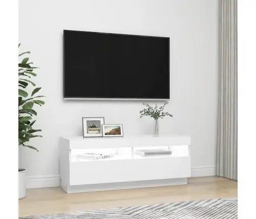 Tv Skapītis Ar Led Lampiņām, 100X35X40 Cm, Balts Vidaxl Tv Skapītis Ar Led Lampiņām, 100X35X40 Cm, Balts Vidaxl
