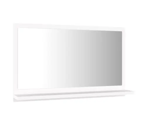 Vannasistabas Spogulis, Balts, 60X10,5X37 Cm, Inženierijas Koks Vidaxl